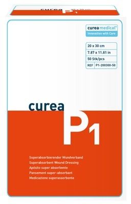 CUREA P1 superabsorb.Wundauflage 20x30 cm